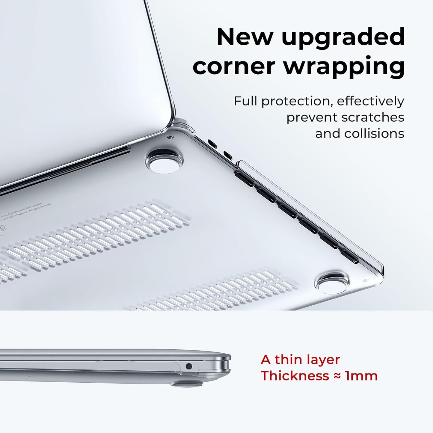 Case Compatible with Macbook Pro 13 Inch M2 2024 2023 2022-2016 Release M1 A2338 A2289 A2251 A2159 A1989 A1706 A1708 Protective Hard Case with Keyboard Cover, Screen Protector, Crystal Clear