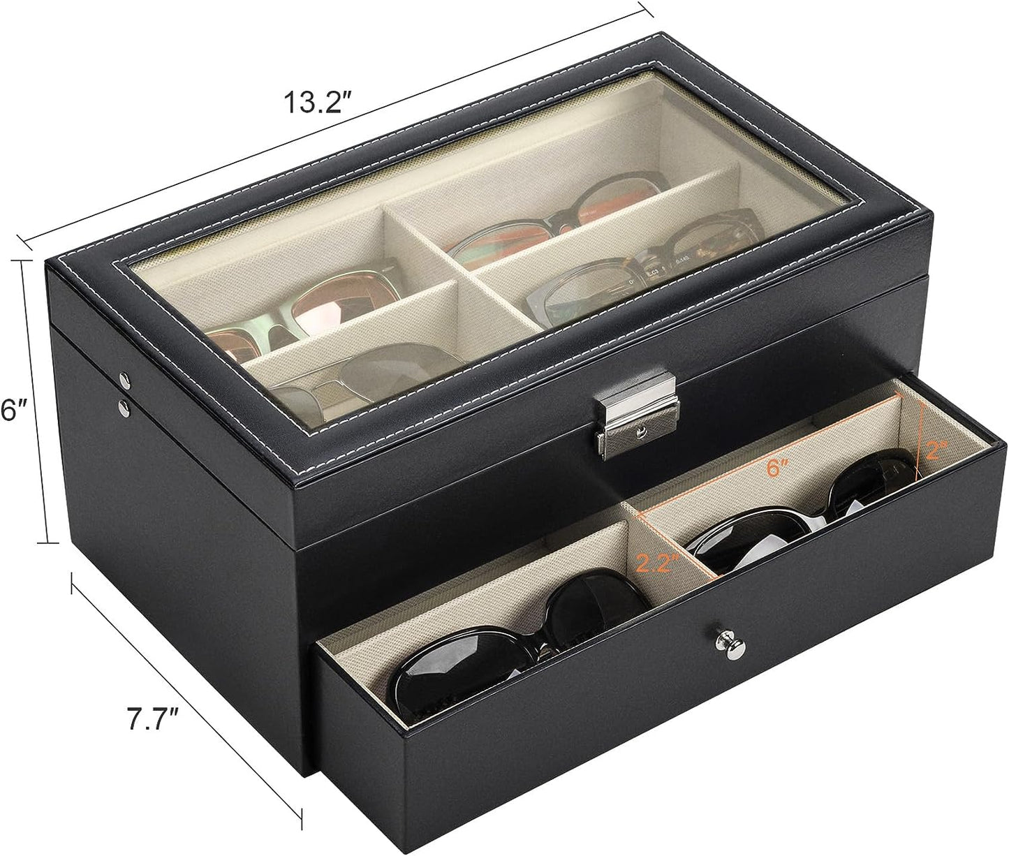 Organizador De Gafas De SOL Con 12 Tragamonedas Multiples Anteojos Para Hombres